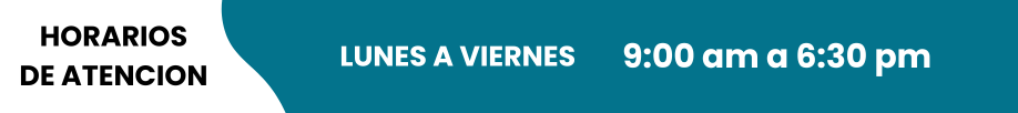 Horarios de atencion 